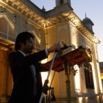 UNESCO representative Takahiko Makino addresses guests against the glittering backdrop of the Khilwat Mubarak.